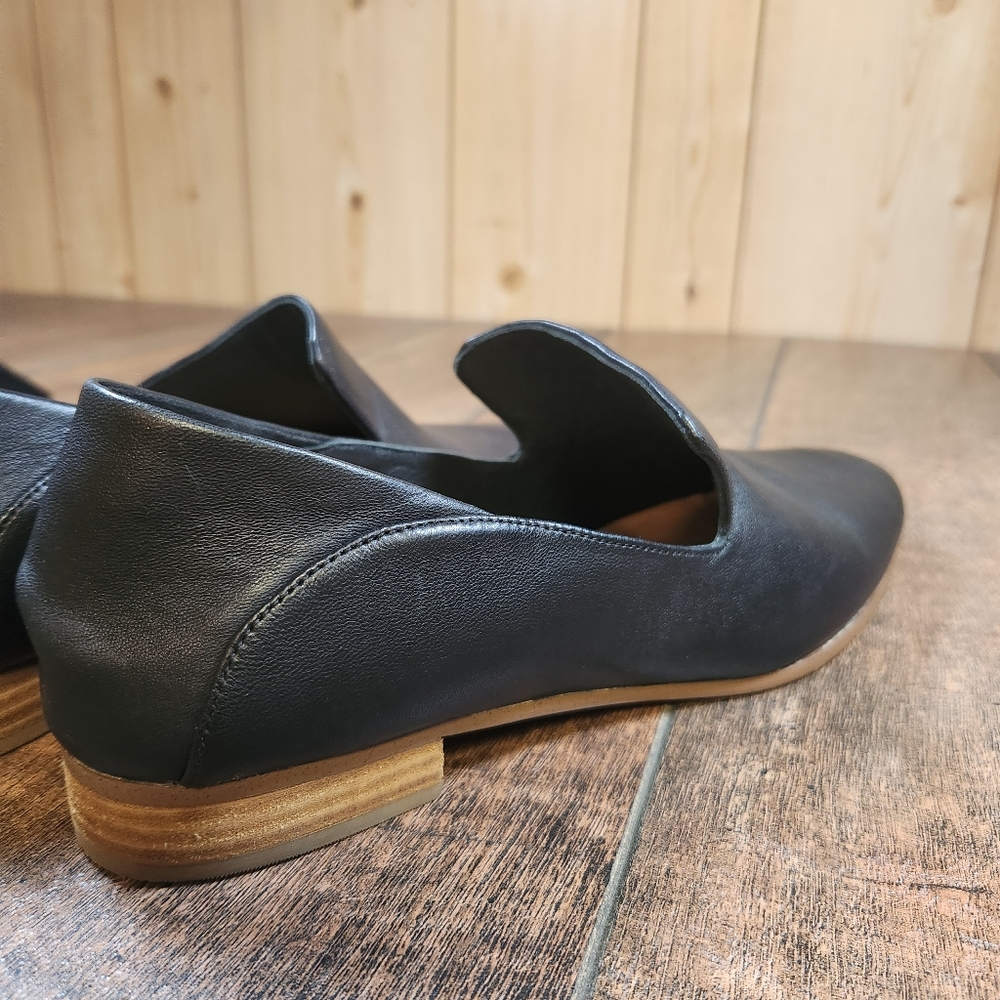 Clarks Pure Viola Women's 11 M Loafer Shoes Black Leather Flats Slip-on Comfort - Picture 8 of 12
